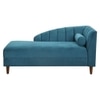 Korslund Velvet Chaise Lounger in T Blue Colour
