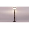 Bruno Brown Cotton Shade Floor Lamp