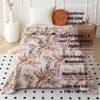 Pink Floral Comforter Quilted Cotton Feel 300 Gsm Single Bed 240 X 160 Cms