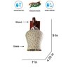 Devansh Solid Wood Electric Wall Light in Brown Colour with Multi Shade Count of 1 Light