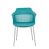Kepler Brooks Senora Cafeteria Dining Chair in Blue Colour