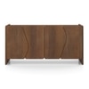Koro Solid Wood Sideboard In Amber Walnut Finish