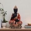 VEDAS Polyresin  Figurine in Black Colour