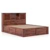 Cambry King Size Storage Box Storage Bed With Headboard Storage In Honey Finish