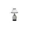 Annalise Multicolor cotton Glass Table lamp with Iron Base
