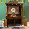 D'Dass Honey Finish Solid Sheesham Wooden Temple For Pooja