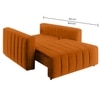 Beliss Pull Out Sofa cum Bed in Orange Colour