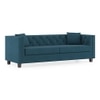 Windsor Luxe 3 Seater Fabric Sofa in Colonial Blue Colour