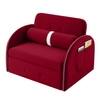 Jayen 1 Seater Pull Out Sofa cum Bed  in Maroon Colour