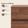 Rodrigues Bedside in Sheesham Paper Finish