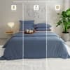 Stoa Paris King Size Printed Comforter with 4 Pillow Covers, Aesthetic Bedding Vogue Blue