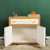 D'Dass Big Multi Color Sheesham and Mdf Wooden Temple For Pooja With Cabinet