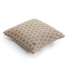 Geometric Stone  And Natural Knitted Cushion Cover  16X16 Inches