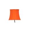 Donovan Orange Fabric Floor Lamp with Black Iron Base