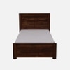 Sagar Solid Wood Single  Size Bed Without Storage (Provincial Teak Finish)