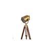 George Gold Metal Shade Floor Lamp
