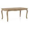 Mehr Mango Wood 6 Seater Dining Table In Rushed Bali Oak Finish