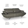 Orlando 3 Seater Leatherette Sole in Slate Grey Colour