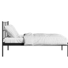 Sheen Metal Non Storage King Bed in Satin Black Finish