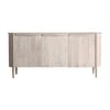 Pipevine Solid wood Mango Sideboard with 3 Door in White Wash Finish