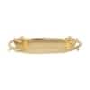 Leaf Aluminium Tray In Gold Colour
