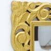 Minar Mango Wood Handpainted Gold Carving Wall Mirror