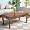 Hudson Sheesham Wood Coffee Table In Teak Finish