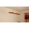 Awry 36 Brown Wooden LED Hanging Lamp