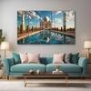 The Castle Decor Taj Mahal Wall Art Set of 5 Digital Painting 27x48 Inch