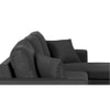Doozy 3 Seater Pull Out Sofa cum Bed  in Dark Grey Colour