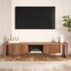 Linnea Solid Wood TV Cabinet In Amber Walnut Finish
