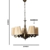 Devansh Dual Steel Metal Wallmounted Lamp With Cotton Steel Metal Shade