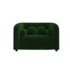 Homro Velvet 1 Seater Sofa in Green Colour