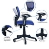 Odrione Low Back Ergonomic Chair in Blue Colour