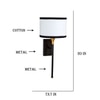 Devansh Metal Electric Wall Light in Black Colour with Multi Shade Count of 1 Light