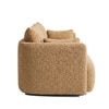 Cozychic Wood 3 Seater With Upholstery Non Storage Sofa In Yellow Colour
