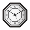 Octagonal Wooden Wall Clock with Bold Numbers