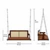 Oscar Wooden Swing With 7ft Length Chain For Hanging