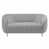 Nero Velvet 2 Seater Sofa in Grey Colour