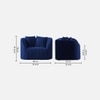 Baiwang Fabric Sofa (Navy Blue)