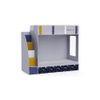 Pinwheels Bunk Bed with Storage in Oak Colour BKBB043