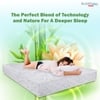 Nirvana Bamboo Fabric with Herb Fresh Technology 7 Zone 4 Inch Single Latex Foam Mattress L x W 75 inch x42 inch