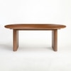 Acquis Engineered Wood 6 Seater Dining Table in Brown Finish