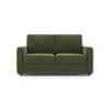 Apollo Compact High Back 2 Seater Fabric Sofa in Moss Green Colour