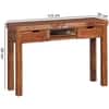 Wadsworth Shesham Wood Console Table in Honey Oak Finish With 2 Drawer
