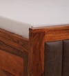 Dijon Sheesham Wood Queen Size Bed in Honey Oak Finish With Box Storage 60x78 inches