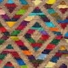 Imperial Knots Multicolor Geometric Hand Woven Dhurrie 4x6 Feet