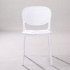 Kepler Brooks Serena Cafeteria Dining Chair in White Colour