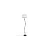 Cloeva Multicolour Fabric Floor Lamp with Black Iron Base