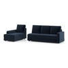 Apollo Compact Sofa (Colour : Cobalt, Cushion : Soft, Back Type : High Back, Seating Capacity : Left Aligned 3 Seater + Left Aligned Chaise)